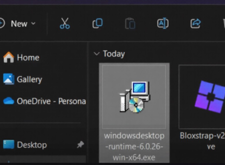 مستكشف الملفات «اليوم»: مثبّت windowsdesktop-runtime ومثبّت Bloxtrap